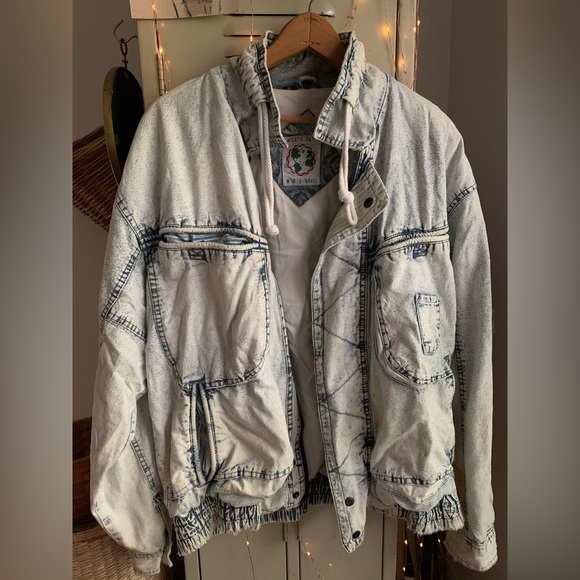 Jackets & Coats Vintage Acid Wash Bomber Jacket Poshmark